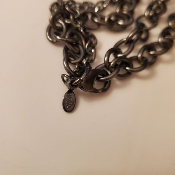 Premier Designs Jewelry Urbanite 36" + 3" Necklace Hematite Multi-Strand Chains - Picture 2 of 2